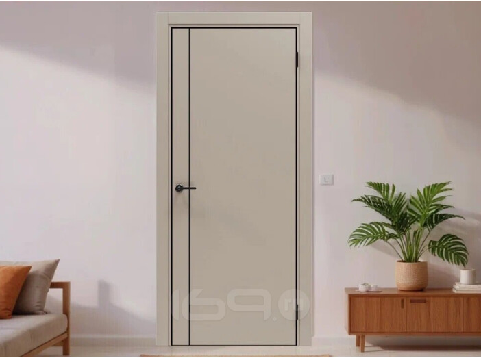 ДП Порта-50.11 4AB Keramik Beige 230*80, кромка-алюминиевая черная матовая