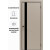 Дверь межкомнатная Порта-51 4AB ПЭТ, Keramik Beige в комплекте с врезанной черной магнитной защелкой, глухая, кромка алюминиевая черная матовая, каркасно-щитовая