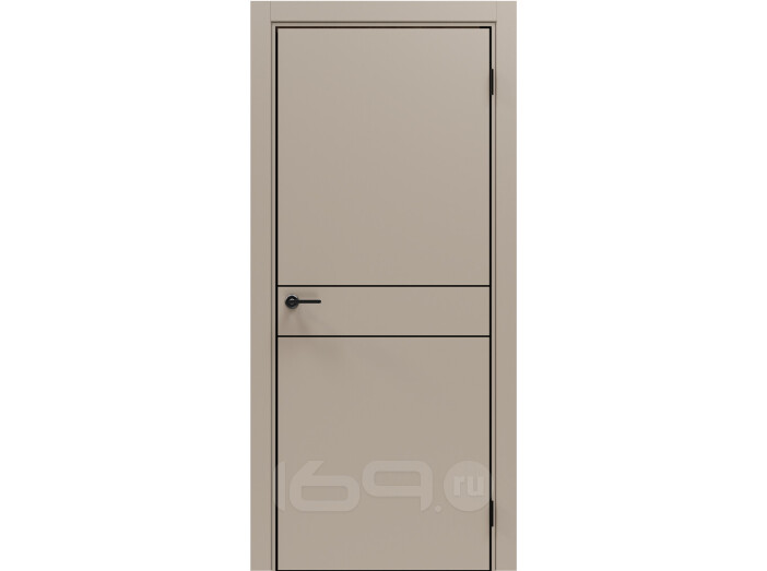 ДП Порта-52 4AB Keramik Beige 200*80, кромка-алюминиевая черная матовая