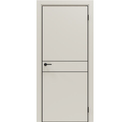 Дверь межкомнатная Порта-52 4AB Эксимер(ПЭТ) Keramik Valse, глухая, кромка алюминиевая черная, каркасно-щитовая