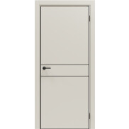 Дверь межкомнатная Порта-52 4AB Эксимер(ПЭТ) Keramik Valse, глухая, кромка алюминиевая черная, каркасно-щитовая