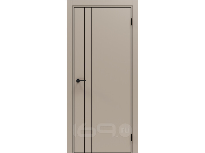 ДП Порта-58 4AB Keramik Beige 200*80, кромка-алюминиевая черная матовая