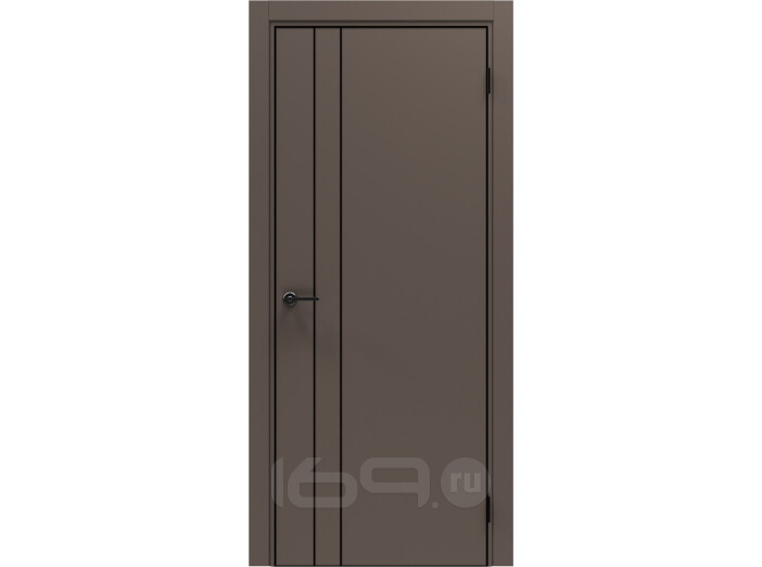 ДП Порта-58 4AB Keramik Brown 200*80, кромка-алюминиевая черная матовая