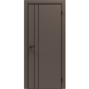 Дверь межкомнатная Порта-58 4AB ПЭТ, Keramik Brown, глухая, каркасно-щитовая