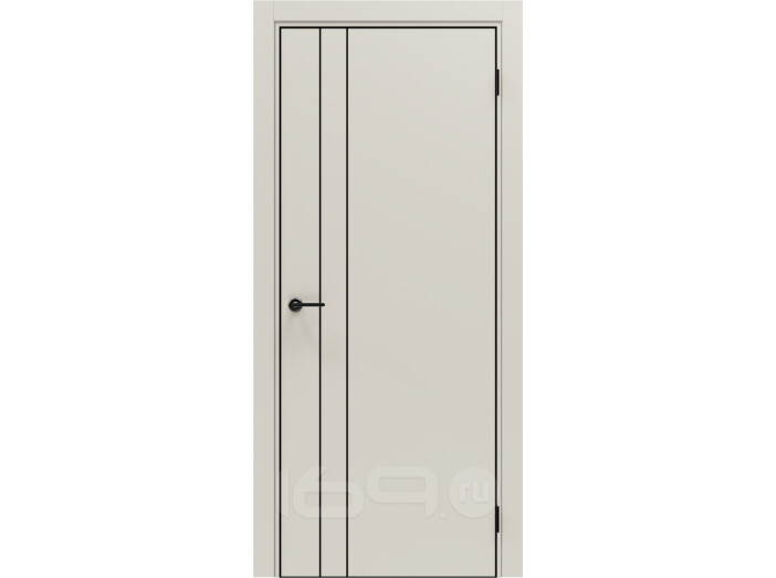 ДП Порта-58 4AB Keramik Valse 200*80, кромка-алюминиевая черная матовая
