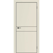 Дверь межкомнатная Порта-52 4AB ПЭТ, Shellac Cream, глухая, каркасно-щитовая