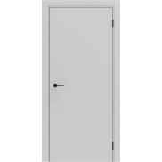 Дверь межкомнатная Порта ПТА-50 B ПЭТ, Shellac Grey в комплекте с врезанной черной магнитной защелкой, глухая, каркасно-щитовая