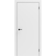 Дверь межкомнатная Порта ПТА-50 B ПЭТ, Shellac White в комплекте с врезанной черной магнитной защелкой, глухая, каркасно-щитовая