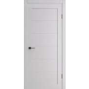 Дверь межкомнатная Порта-210 FlexEmal(PET) Shellac Grey, глухая, царговая