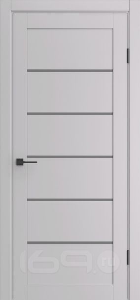 Дверь межкомнатная Порта-220 ПЭТ, Shellac Grey, остекленная, царговая