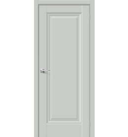Дверь межкомнатная Прима-0 ПЭТ, Grey Silk, глухая, царговая