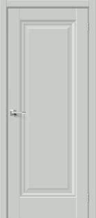 Дверь межкомнатная Прима-0 ПЭТ Grey Silk, глухая, без кромки, царговая