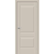 Дверь межкомнатная Прима-2 ПЭТ Cream Silk, глухая, царговая
