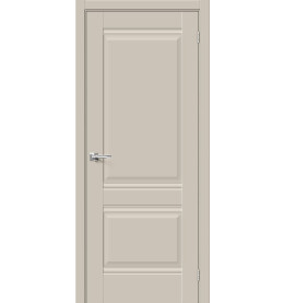 Дверь межкомнатная Прима-2 ПЭТ, Cream Silk, глухая, царговая