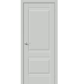 Дверь межкомнатная Прима-2 ПЭТ, Grey Silk, глухая, царговая