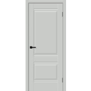 Дверь межкомнатная Прима-2 ПЭТ Grey Silk, глухая, царговая