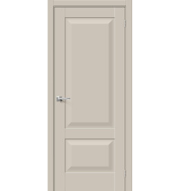 Дверь межкомнатная Прима-22 ПЭТ, Cream Silk, глухая, царговая