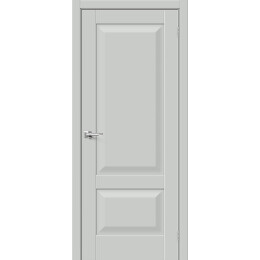 Дверь межкомнатная Прима-22 ПЭТ, Grey Silk, глухая, царговая