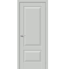 Дверь межкомнатная Прима-22 ПЭТ, Grey Silk, глухая, царговая