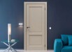 Дверь межкомнатная Неоклассико-12 ПЭТ, Keramik Beige, глухая, филенчатая