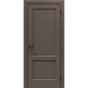 Дверь межкомнатная Neo 12 ПЭТ, Keramik Brown, глухая, филенчатая