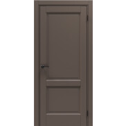 Дверь межкомнатная Неоклассико-12 ПЭТ, Keramik Brown, глухая, филенчатая