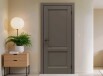 Дверь межкомнатная Неоклассико-12 ПЭТ, Keramik Brown, глухая, филенчатая