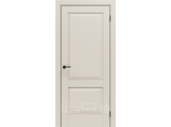 Дверь межкомнатная Neo 2 ПЭТ, Shellac Cream, глухая, филенчатая