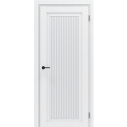 Дверь межкомнатная ФлексЭмаль Neo 4, Shellac White, глухая, филенчатая