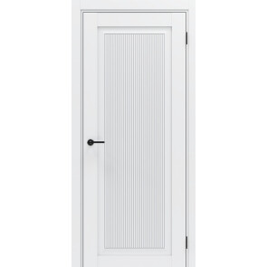 Дверь межкомнатная ФлексЭмаль Neo 4, Shellac White, глухая, филенчатая