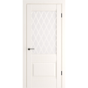 Дверь межкомнатная Классико-43 Полипропилен, Nevada-R, остекленная, царговая