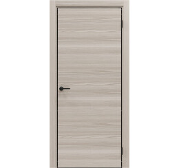 Дверь межкомнатная Порта-50 4AB Полипропилен Alpik Oak, глухая, кромка алюминиевая черная, каркасно-щитовая