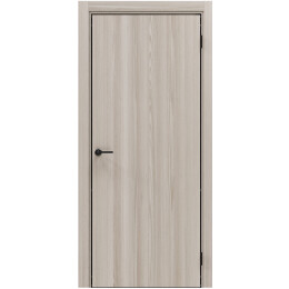 Дверь межкомнатная Порта-50 4AB Полипропилен Alpik Oak, глухая, кромка матовая черная, каркасно-щитовая