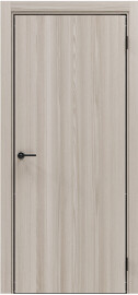 Дверь межкомнатная Порта-50 4AB Полипропилен Alpik Oak, глухая, кромка матовая черная, каркасно-щитовая