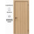 Дверь межкомнатная Порта-50 4AB Полипропилен, Natural Oak в комплекте с врезанной черной магнитной защелкой, глухая, кромка алюминиевая черная матовая, каркасно-щитовая