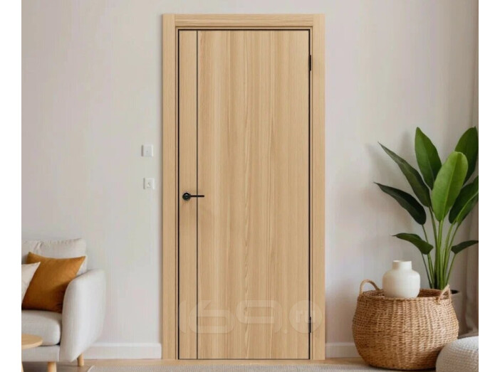 ДПГ ПП Порта-50.11 4AB Natural Oak 210*90, кромка-алюминиевая черная матовая