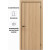 Дверь межкомнатная Порта-50.11 4AB Полипропилен, Natural Oak в комплекте с врезанной черной магнитной защелкой, глухая, кромка алюминиевая черная матовая, каркасно-щитовая