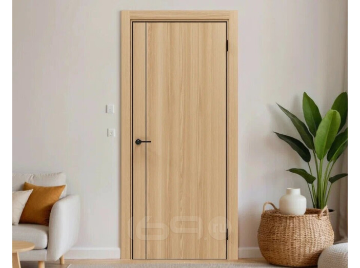 ДПГ ПП Порта-50.11 4AB Natural Oak 220*70, кромка-алюминиевая черная матовая