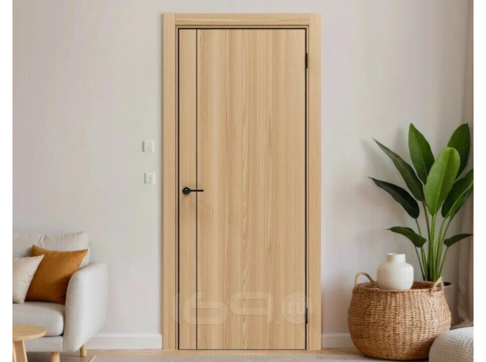ДПГ ПП Порта-50.11 4AB Natural Oak 220*80, кромка-алюминиевая черная матовая