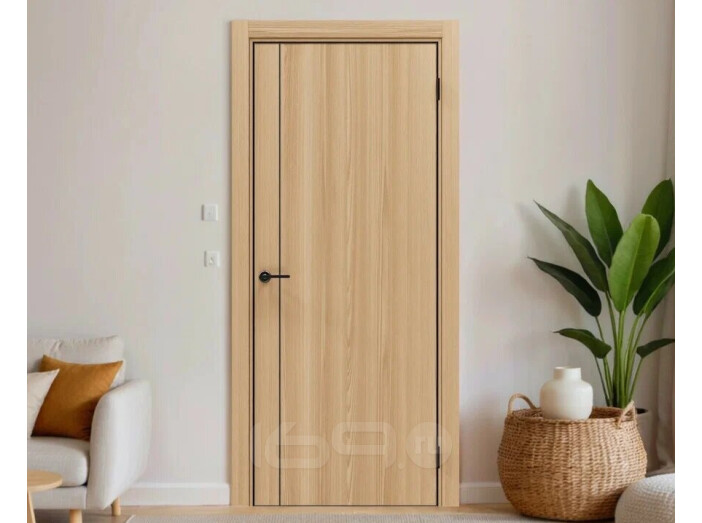 ДПГ ПП Порта-50.11 4AB Natural Oak 230*70, кромка-алюминиевая черная матовая