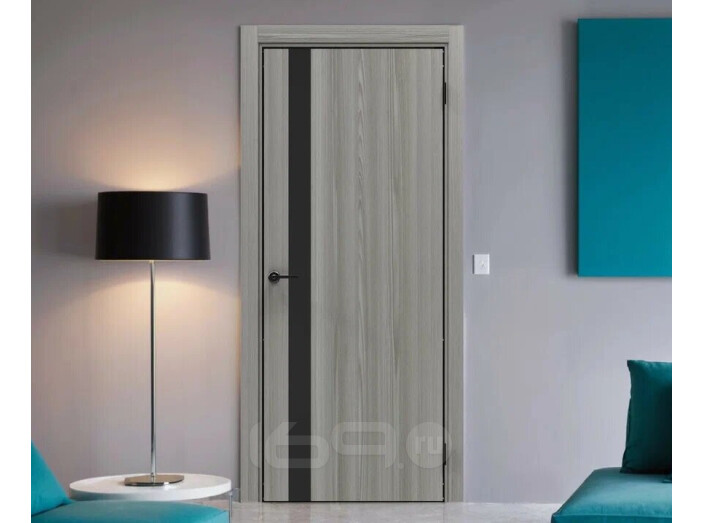 ДПГ ПП Порта-51 4AB Grey Oak Black Star 230*60, кромка-алюминиевая черная матовая