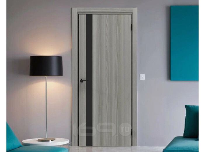 ДПГ ПП Порта-51 4AB Grey Oak Black Star 230*80, кромка-алюминиевая черная матовая