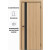 Дверь межкомнатная Порта-51 4AB Полипропилен, Natural Oak в комплекте с врезанной черной магнитной защелкой, глухая, кромка алюминиевая черная матовая, каркасно-щитовая