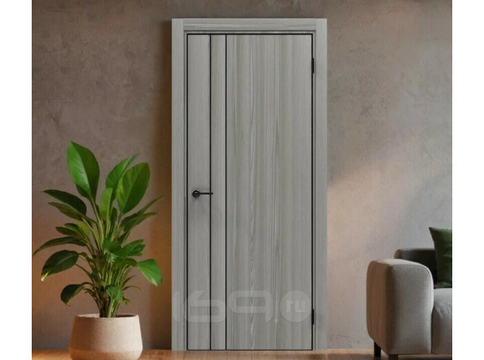 ДПГ ПП Порта-58 4AB Grey Oak 210*60, кромка-алюминиевая черная матовая