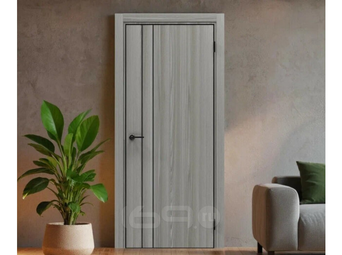 ДПГ ПП Порта-58 4AB Grey Oak 220*80, кромка-алюминиевая черная матовая