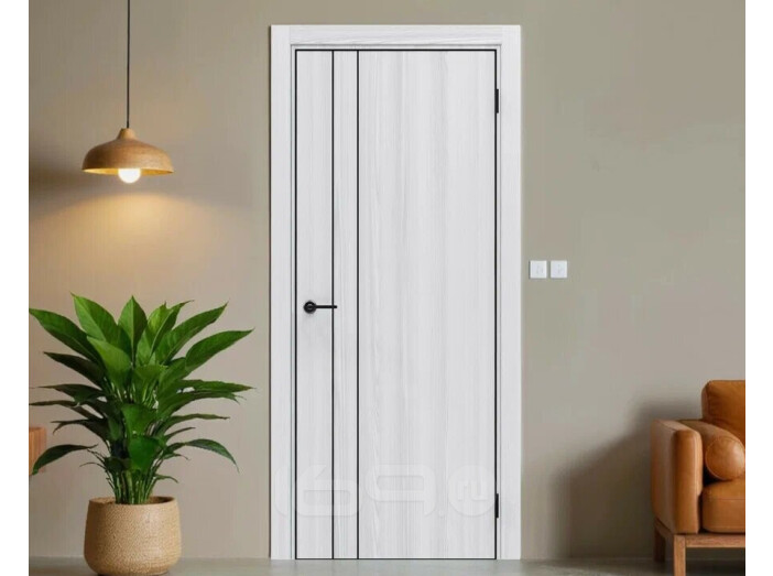 ДПГ ПП Порта-58 4AB White Oak 220*90, кромка-алюминиевая черная матовая