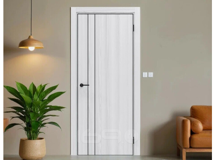ДПГ ПП Порта-58 4AB White Oak 230*80, кромка-алюминиевая черная матовая