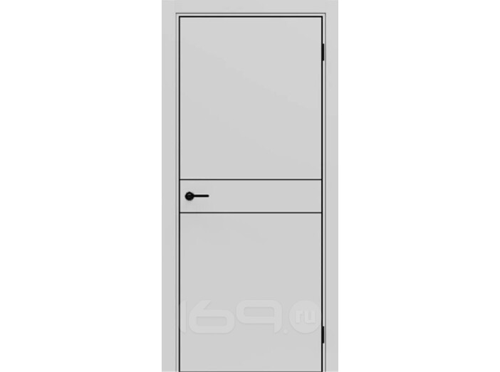 ДПГ ПП Порта-52 4AB Nardo Grey 200*80, кромка-алюминиевая черная матовая
