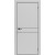 Дверь межкомнатная Порта-52 4AB высота 230 Полипропилен, Nardo Grey в комплекте с врезанной черной магнитной защелкой, глухая, кромка алюминиевая черная матовая, каркасно-щитовая