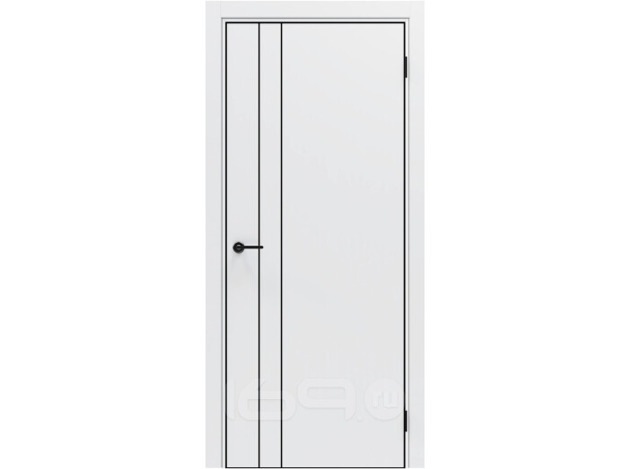 ДПГ ПП Порта-58 4AB Alaska 210*80, кромка-алюминиевая черная матовая